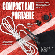 Sportbit Elite Beaded Jump Rope - Adjustable Speed Rope for Fitness, CrossFit, Boxing - Tangle-Free, Lightweight