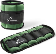 Sportneer Adjustable Ankle Weights for Women and Men 7 lbs/Pair Adjustable Leg Weights with Secure Straps, Strength Training Weighted for Yoga, Walking, Running, Aerobics, Gym, Physical Therapy