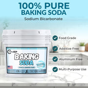 TradeGrade Pure Baking Soda Powder – 15 lb Bucket, Sodium Bicarbonate Powder | Premium Food-Grade for Baking, Bread, Cookies & More | Baking Soda for Cleaning, Natural Cleaner & Deodorizer