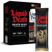 Liquid Death Electrolyte Death Dust, Severed Lime, Mango Chainsaw & Convicted Melon (12-Pack)