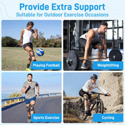 Kinesiology Tape for Knees, 10 Count Knee Tape for Knee Pain Relief Pre Cut, Latex Free Knee Tape, Support Muscles and Joints, Knee Kinesiology Tape Pre Cut, Waterproof and Elastic (Black)