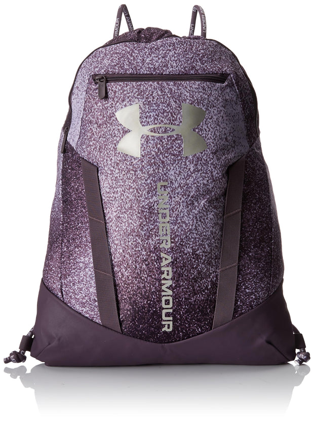 Under Armour Unisex-Adult Undeniable Sackpack , Black (001)/Metallic Silver , One Size Fits Most