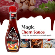 Woori Cham Sauce, Korean BBQ Soy Sauce, #1 Steak Sauce in Korea, Magic Sauce for Korean BBQ, Kalbi, Bulgogi, and Pickles, 참소스 (10.6Oz, 1) (1 Pack)