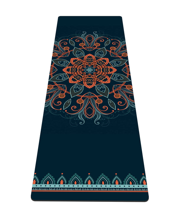 nuveti Yoga Mat Print Extra Thick TPE Non Slip Fitness Exercise Mat with Carrying Bag,72"x24" Extra Thick 6MM Exercise & Workout Mat for Yoga, Pilates Fitness and Floor Exercises