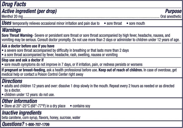 Vicks VapoCOOL SEVERE Medicated Sore Throat Drops, Fast-Acting Max Strength Relief, Soothes Sore Throat Caused by Cough, Powerful Vicks Vapors, Menthol, Honey Lemon Chill, 225 Total (5 Packs of 45)
