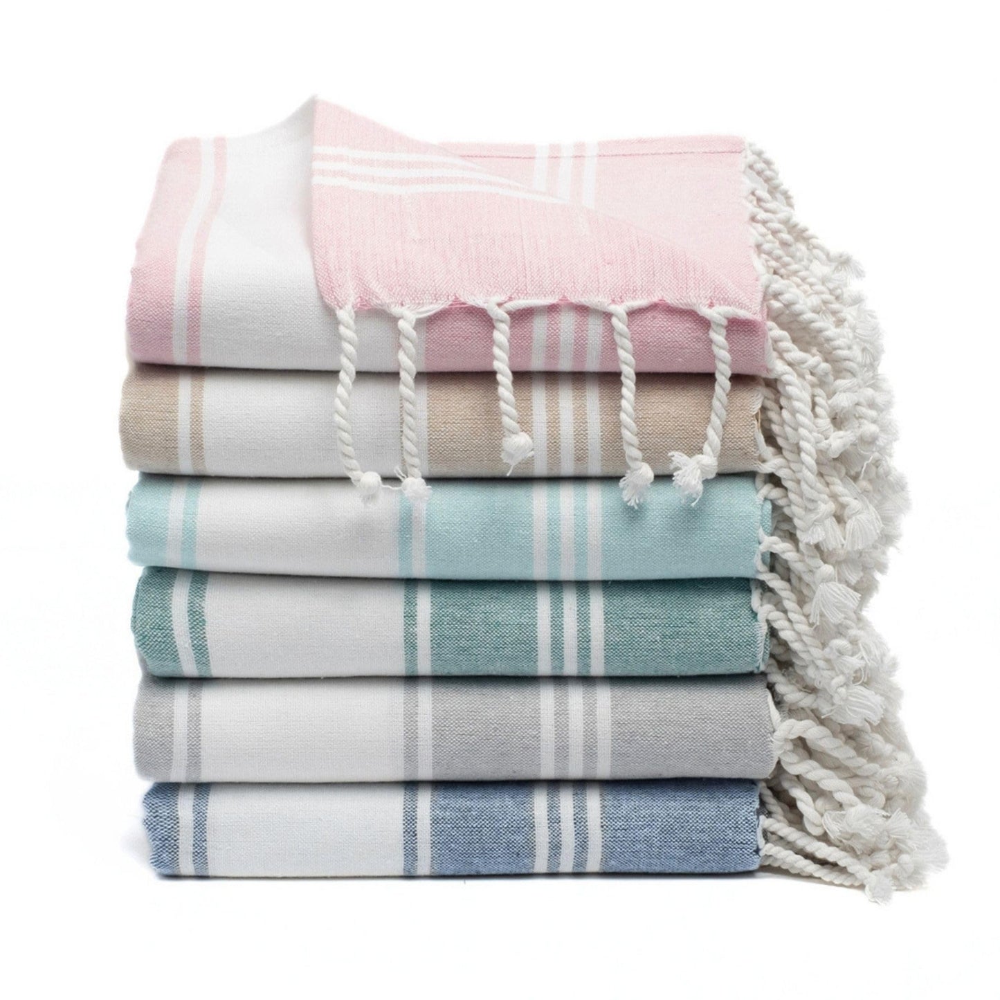 Cotton Turkish Beach Towel Towels Oversized 36"x72" Pool Absorbent Extra Large Quick Dry Sand Travel Towel (Beige, 4 Pack)