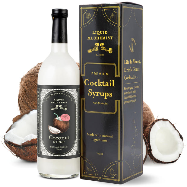 Liquid Alchemist Raspberry Syrup for Drinks - Real Ingredients Make our Raspberry Puree for Drinks the Perfect Drink Mixer - Our Cocktail Syrup is Non-GMO & Vegan (25.4 oz)