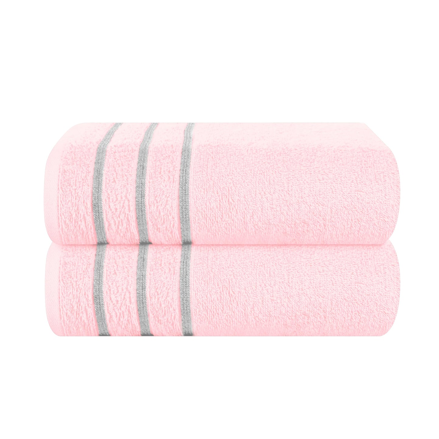 MyOwn Cotton 2 Pack Oversized Bath Towel Set 28x55 inches, Large Bath Towels, Ultra Absorbant Compact Quickdry & Lightweight Towel, Ideal for Gym Travel Camp Pool - Coral Orange, 71617