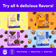 MAGIC SPOON Treats - High Protein, Low Carb, Keto Friendly, Low Sugar, Gluten Free, Crispy Protein Bar Cereal Bar, On-The-Go Healthy Snack (Chocolate PB, 8 Bars)