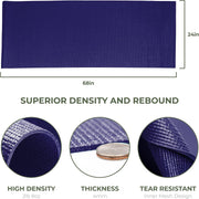 Sunshine Yoga 10-Pack Explore Yoga Mat, 68" x 24" Exercise Mat, 4mm Thick Non Slip Workout Mat, Anti-Tear Gym Mat, Bulk Yoga Mats for Home Workout or Studio