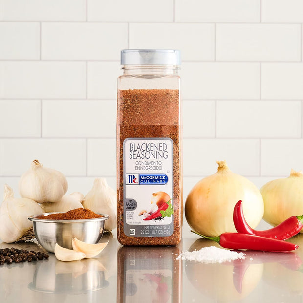 McCormick Culinary Seasoning, Blackened, Non GMO, No MSG added, For Quality Blackened Flavor in Culinary & Professional Kitchens, 23 oz