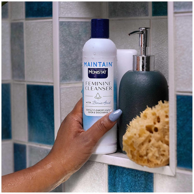 Monistat Boric Acid Feminine Cleanser, Fragrance Free Feminine Wash, 10 Fl Oz, 1 Pack