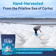Saltix Baja Mineral Sea Salt – Fine Grind, 8 oz (1/2 lb), 160+ Servings – 100% Natural & Unrefined, Hand-Harvested from the Sea of Cortez – Mineral Rich, Low Sodium, Perfect for Cooking, Finishing & Hydration