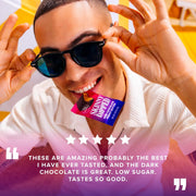 SkinnyDipped Dark Chocolate Peanut Butter Cups, 2g Sugar per Cup, Keto Friendly, Low Carb, Gluten Free, 3.2oz, 4 Pack (24 Cups Total)