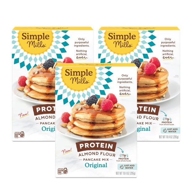 Simple Mills Just Add Water Almond Flour Pancake Mix, Original Protein - Gluten Free, Plant Based, Paleo Friendly, Breakfast, 10.4 Ounce (Pack of 1)