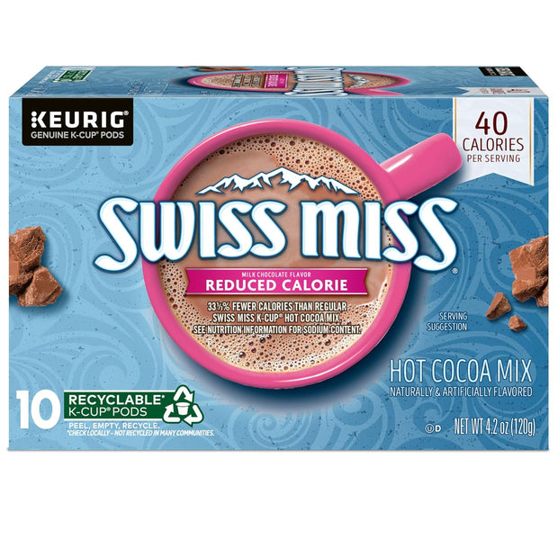 Swiss Miss Milk Chocolate Hot Cocoa, Single-Serve Keurig K-Cup Pods, Hot Chocolate, 44 Count