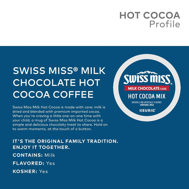 Swiss Miss Milk Chocolate Flavor Hot Cocoa Mix Canister, 76.55 oz.