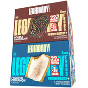 Legendary Foods 22 g Protein Pastry Bundle - Low Carb Meal Replacement Bar - Gluten Free Protien Snacks - Healthy Keto Snack Box - Low Sugar Energy Bars - Bariatric Diabetic Friendly 16 Pack