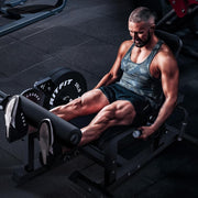 RITFIT Leg Extension and Curl Machine, 700LB Adjustable Leg Curl Machine, Seated Leg Extension and Lying Curl Machine for Home Gym, Leg Workout Equipment Compatible with 1'' and 2'' Weight Plates