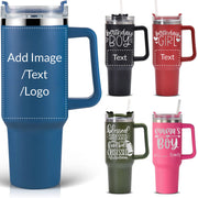 Personalized Photo 20oz 30oz Stainless Steel Tumbler,Custom Coffee Tumbler Cup With Lid And Strawstraw Vacuum Insulated With Text Photo Logo (PERSONALIZED)