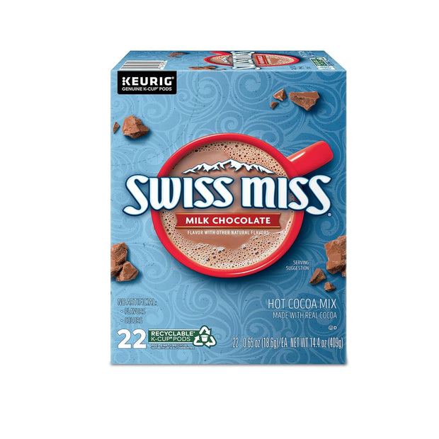 Swiss Miss Milk Chocolate Hot Cocoa, Single-Serve Keurig K-Cup Pods, Hot Chocolate, 44 Count