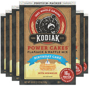 Kodiak Cakes Power Cakes, Pancake & Waffle Mix, Chocolate Chip, High Protein,100% Whole Grains (Pack of 6)