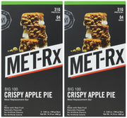MET-Rx Big 100 Protein Bar, Meal Replacement, 30G Protein, Gluten Free, Crispy Apple Pie, 3.52 oz. ea, 8 Count (Packaging May Vary)