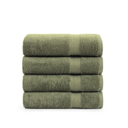 LANE LINEN 100% Cotton Zero Twist, Bath Towels (28"x54") - 4 Pieces - Large Towels for Bathroom - Quick Drying, Soft & Absorbent Large Shower Towel Set - Used in Gym, Hotel, Spa, Home - Living Coral