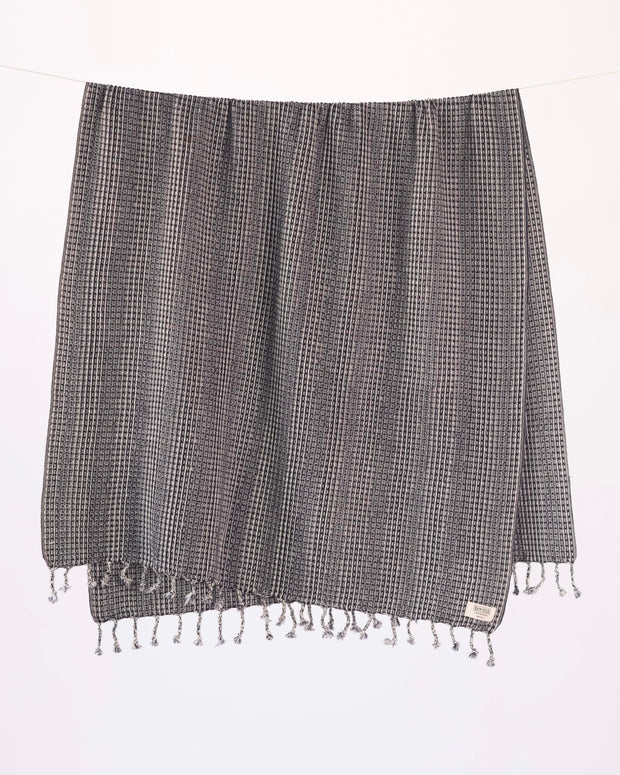 Teema Large Turkish Beach Towel - 100% Turkish Cotton - Sand Free - Fast Drying - Versatile and Multi-Use - The Waffle Weave (Ice)