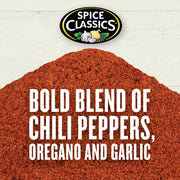 Spice Classics Chili Powder, 16 oz - One 16 Ounce Container of Ground Chili Powder Made from Chili Peppers, Oregano, and Garlic Perfect for Mexican or Southwest-Inspired Dishes