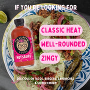 Tia Lupita Hot Sauce 8 Oz (Pack of 2) - Flavorful Heat, Medium Spice with Smoky-Sweet Flavor - Gluten-Free, Non-GMO, Sugar-Free, Low Sodium, Keto-Friendly, No Carbs - Made with Red Jalapeño Peppers