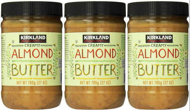 Kirkland Signature - Creamy Almond Butter, 27 Ounce - 3 Jars