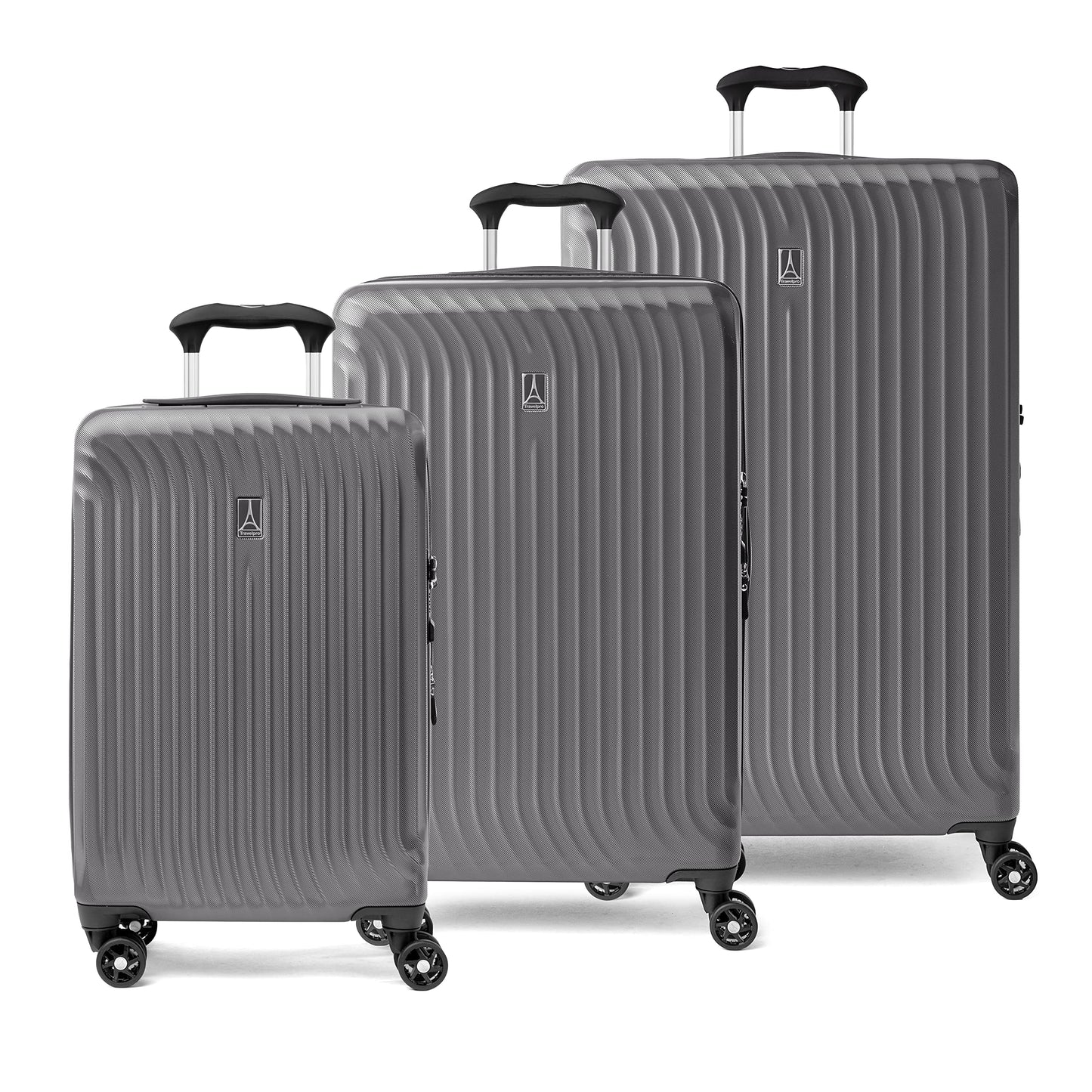 Travelpro Maxlite Air Hardside Expandable Luggage, 8 Spinner Wheels, Lightweight Hard Shell Polycarbonate, Shadow Grey, 2-Piece Set (21/25)