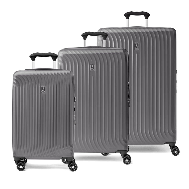 Travelpro Maxlite Air Hardside Expandable Luggage, 8 Spinner Wheels, Lightweight Hard Shell Polycarbonate, Shadow Grey, 2-Piece Set (21/25)