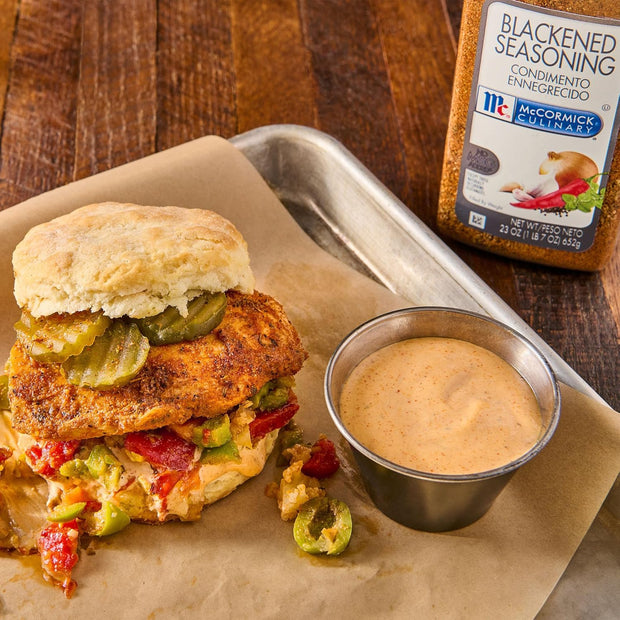 McCormick Culinary Seasoning, Blackened, Non GMO, No MSG added, For Quality Blackened Flavor in Culinary & Professional Kitchens, 23 oz
