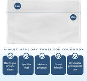 Small and Lightweight Cotton Towels Assorted Pastel Mix 24 x 40 inches Towels (6) Perfect Size for Hair Drying and Small Children