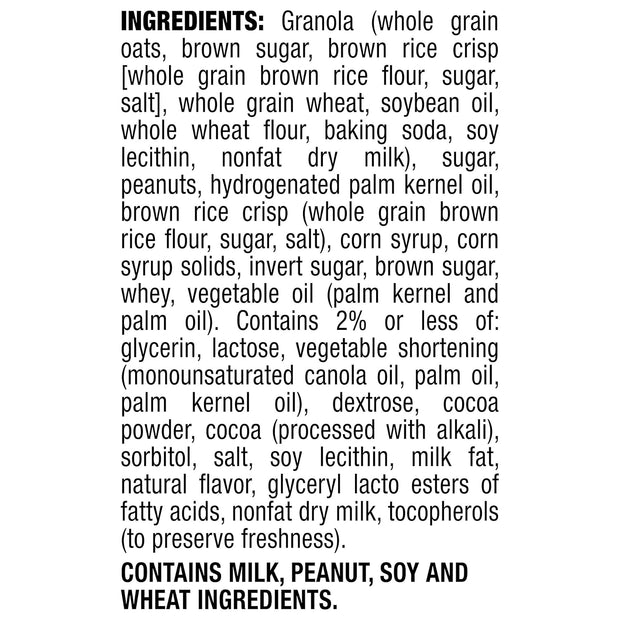 Quaker Chewy Dipps Granola Bars, Peanut Butter, 1.05 Oz Bars, 14 Ct