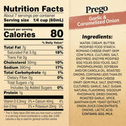 Prego Alfredo Pasta Sauce with Roasted Garlic and Parmesan Cheese, 14.5 oz Jar