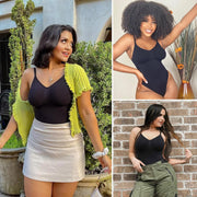 SHAPERX Women's Shapewear Bodysuit Tummy Control Body Shaper Seamless Sculpting Snatched Waist Body Suit