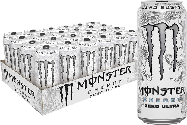 Monster Energy Ultra Strawberry Dreams, Sugar Free Energy Drink, 16 Ounce (Pack of 15)
