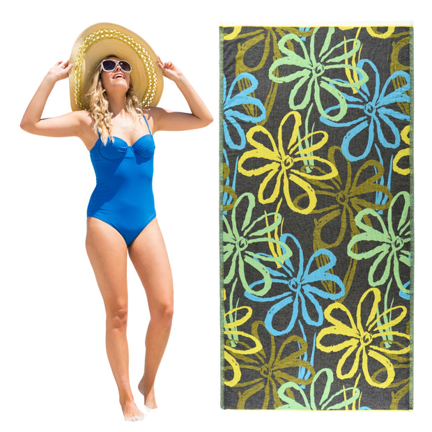 PÜSKÜL - Authentic 100% Turkish Cotton Turkish Beach Towel, Genuine Made in Turkey Quality - Soft, Quick Dry, Sand Free, Light Like Cloud, Oversize 36x70 Peshtemal Towels (Pack of 1, Arat Orange)