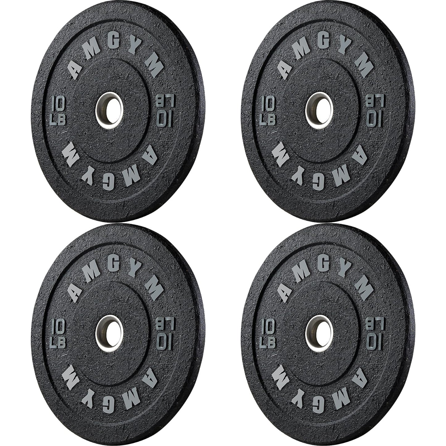2 Inch Bumper Plates，10-500lbs，Barbell Rubber Olympic Weight Plates Set for Home Gym, Strength Training & Weight Lifting, Multiple Options Colors