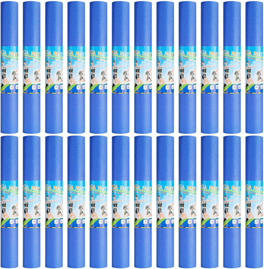 Funtery 24 Pcs 3 mm Thick Yoga Mat Exercise Workout Mat Non Slip Fitness Yoga Pad for Women Gym Home Yoga Pilates