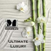 Mosobam Luxury Turkish Set of 2 Bath Towels 30X58 Light Taupe Oversize 700 GSM Bamboo Viscose & Aegean Turkish Combed Cotton