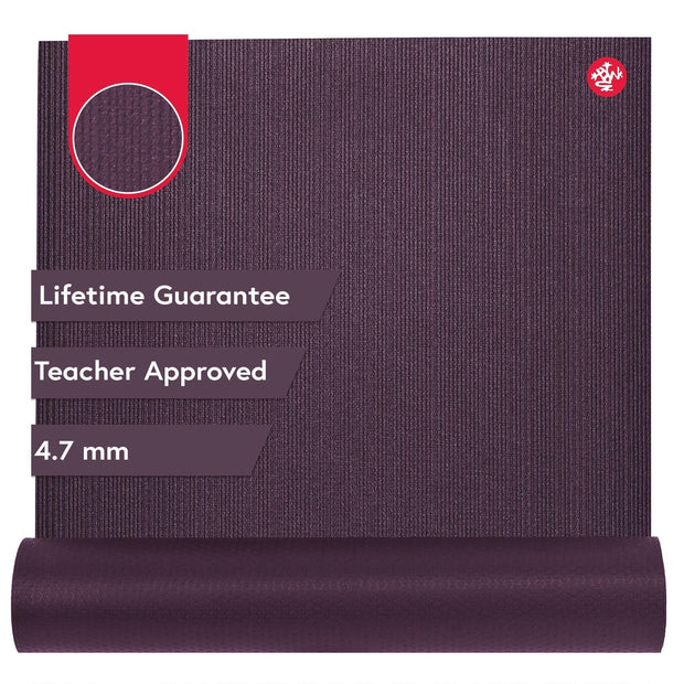 Manduka PROlite Yoga Mat 71" - 4.7mm | Lifetime Durability | Hygienic Construction | Teacher Approved | 71 x 24 inches | Elderberry