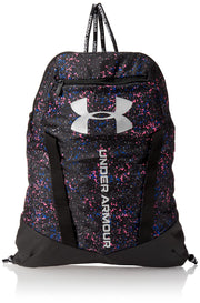 Under Armour Unisex-Adult Undeniable Sackpack , Black (001)/Metallic Silver , One Size Fits Most