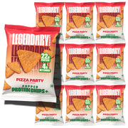 Legendary Foods Zesty Ranch Protein Chips – Popped Tortilla Style – 22g High Protein, 4g Net Carbs, Low Sugar, Gluten Free, Keto Snack Packs – 10 Count – Healthy Crunchy Chips