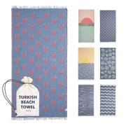 Turkish Beach Towel - Large 36 x 71 | Quick Dry Beach Towel is Essential for Enjoying A Day at The Beach | Sand Free Beach Towels for Clean and Comfortable Experience (Sunset, Large)