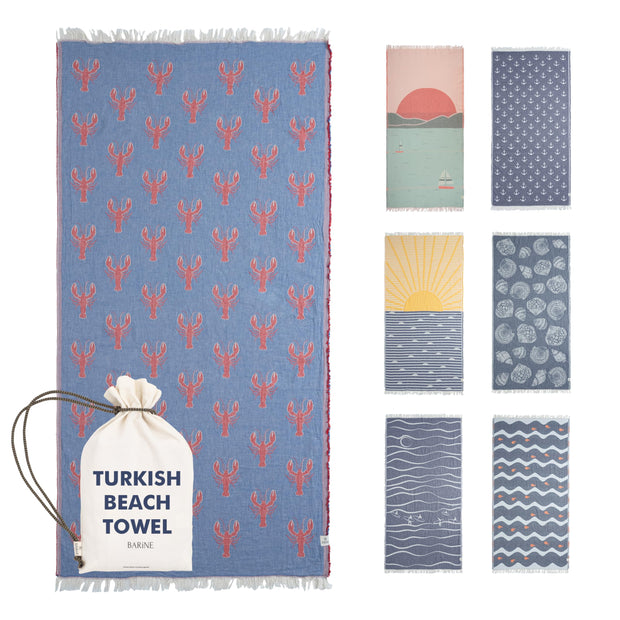 Turkish Beach Towel - Large 36 x 71 | Quick Dry Beach Towel is Essential for Enjoying A Day at The Beach | Sand Free Beach Towels for Clean and Comfortable Experience (Sunset, Large)