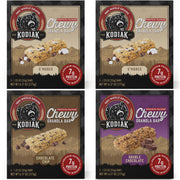 Kodiak Cakes Chewy Granola Snack Bars, S'mores, High Protein, 100% Whole Grains, 12 boxes with 5 bars each (60 bars total)
